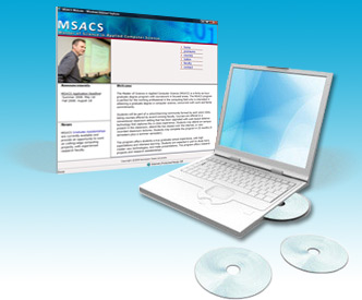 webpage and laptop computer graphic