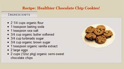 recipe webpage