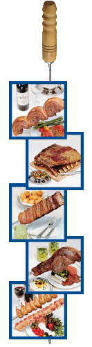 shishkabob of brazilian seasoned meats