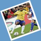 Brazilian soccer, player Ronaldinho Gaucho number 10