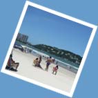 beach in Guaruja, Sao Paulo Brazil